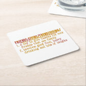 Modern Friendsgiving Kartonnen Onderzetters (Schuin)