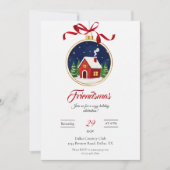Modern Friendsmas Holiday Party Invitation Kaart (Voorkant)