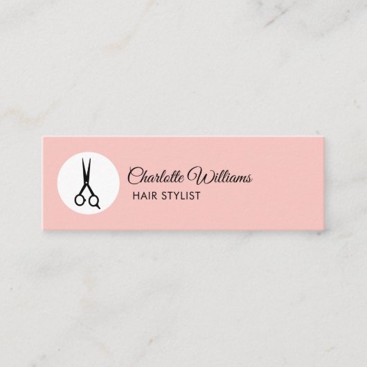 Modern Friseur Visitenkarte Mini Visitekaartje (Voorkant)