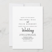 Modern front & back Wedding Kaart (Voorkant)