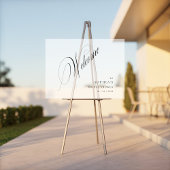 Modern Frosted Vrijgezellenfeest Welkom Acryl Teke Acryl Bord