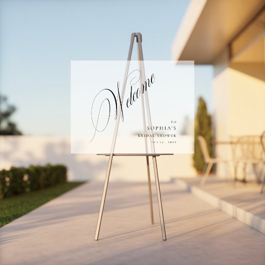 Modern Frosted Vrijgezellenfeest Welkom Acryl Teke Acryl Bord