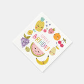 Modern Fruit Birthday Napkins Servet (Hoek)