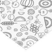 Modern Fruit Line Tekeningspatroon Korte Tafelloper (Hoek)