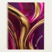 Modern- Fuchsia Paarse en Gold- Planner (Voorkant)