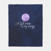 Modern full moon citaat Paarse Fleece Deken (Voorkant)