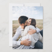 Modern Full Photo Double-sided Save The Date (Achterkant)