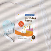 Modern Fun 18e verjaardag uitnodiging