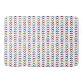 Modern, Fun and Colorful Leaves Bath Mat (Voorkant)