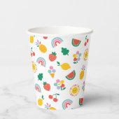 Modern Fun and Colourful Graphic  Papieren Bekers (Achterkant)