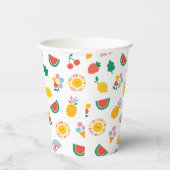 Modern Fun and Colourful Graphic  Papieren Bekers (Rechts)