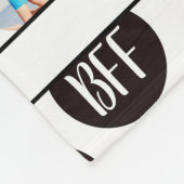 Modern Fun BEST FRIENDS Foto Polka Dot SM Fleece Deken (Hoek)