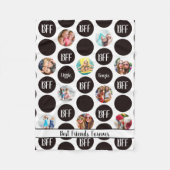 Modern Fun BEST FRIENDS Foto Polka Dot SM Fleece Deken (Voorkant)
