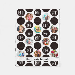 Modern Fun BEST FRIENDS Foto Polka Dot SM Fleece Deken