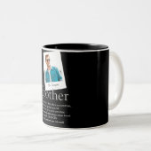 Modern Fun Brother Definition Foto Tweekleurige Koffiemok (Voorkant rechts)