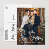 Modern Fun Calligraphy Family Briefkaart (Voorkant / Achterkant)