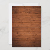 Modern Fun Calligraphy Wood 4 Photos Feestdagenkaart (Achterkant)