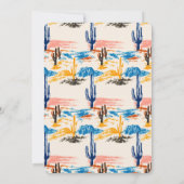 Modern Fun Casual Wild West Cowboy Desert Verjaard Kaart (Achterkant)