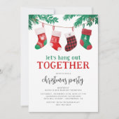 Modern Fun Christmas Holiday Party Kaart (Voorkant)