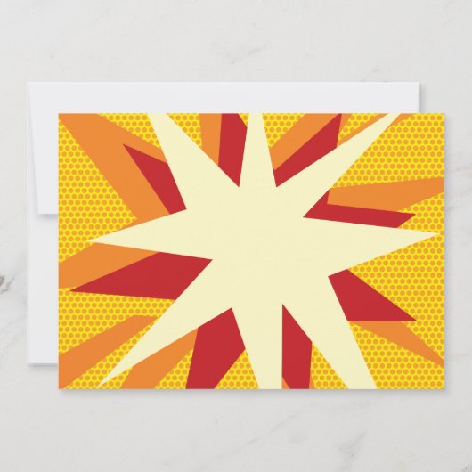 Modern Fun Comic Book BOOM Save The Date (Achterkant)