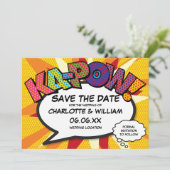Modern Fun Comic Book KA-POW Save The Date (Staand voorkant)