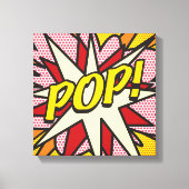 Modern Fun Comic Book POP Typografisch Canvas Afdruk (Voorkant)