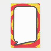 Modern Fun Comic Book Speech Bubble Post-it® Notes (Voorkant)