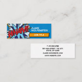 Modern Fun Comic Book WHAM Mini Visitekaartje (Voorkant / Achterkant)