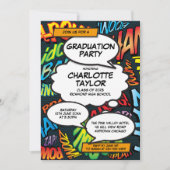 Modern Fun Graduation Party Class of 2022 Photo Kaart (Voorkant)