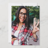 Modern Fun Graduation Party Class of 2022 Photo Kaart (Achterkant)