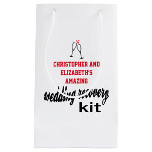 Modern Fun Guest Hangover Recovery Kit Wedding Klein Cadeauzakje