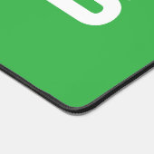 Modern Fun Heldergroen Classy Witte Tennis Tekst Bureaumat (Hoek)