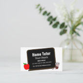 Modern Fun Home Tutor krijtbord Visitekaartje (Staand voorkant)