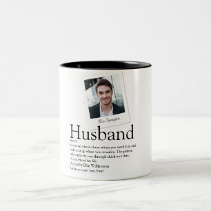 Modern Fun Husband Definition foto Tweekleurige Koffiemok