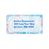 Modern Fun Indie Vibes Art Design Look Etiket (Voorkant)