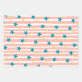 Modern Fun Kinder Kerstmis Inpakpapier Vel (Voorkant 2)