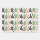 Modern Fun Kinder Kerstmis Inpakpapier Vel (Voorkant)