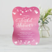 Modern Fun Love Hearts Vrijgezellenfeest Uitnodige Kaart (Staand voorkant)