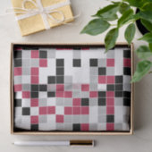 Modern Fun Magenta Geometric Tissuepapier (Geschenk)