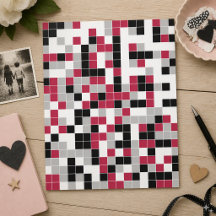 Modern Fun Magenta Geometrisch Scrapbookpapier