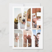 Modern Fun Merry Fotobrief Lijsten Kerst Feestdagenkaart (Voorkant)