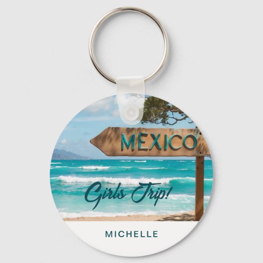 Modern Fun Mexico MEISJES REIS! Custom Sleutelhanger (Voorkant)