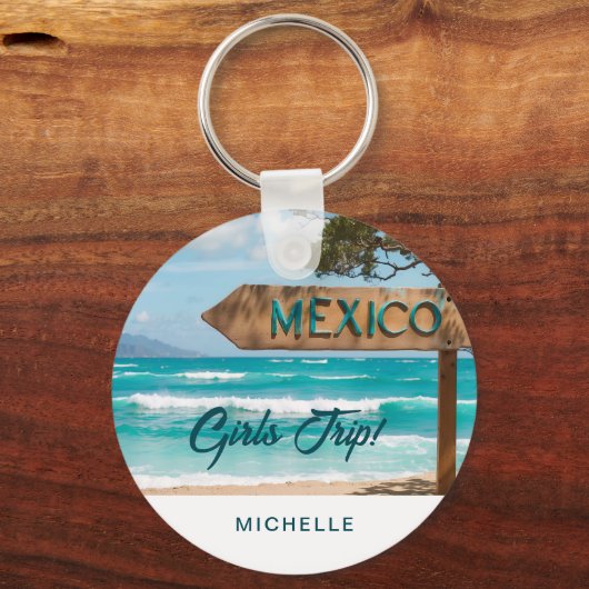 Modern Fun Mexico MEISJES REIS! Custom Sleutelhanger (Achterkant)