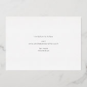 Modern Fun Multi Photo Save the Date Bar Folie Uitnodiging (Achterkant)