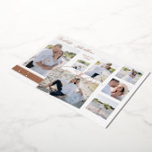 Modern Fun Multi Photo Save the Date Bar Folie Uitnodiging (Gedraaid)