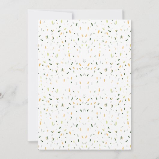 Modern Fun Oerwoud Safari Boy Baby Brunch Kaart (Achterkant)