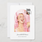 Modern Fun Photo Afstuderen Kaart (Voorkant)