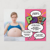 Modern Fun Photo Baby shower Roze Uitnodiging Briefkaart (Voorkant)