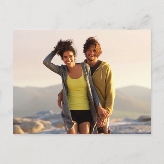 Modern Fun Photo Comic Book Bruiloft Uitnodiging Briefkaart (Achterkant)