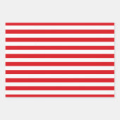 Modern Fun Santa, Stripes & Christmas Lights Zwart Inpakpapier Vel (Voorkant 2)